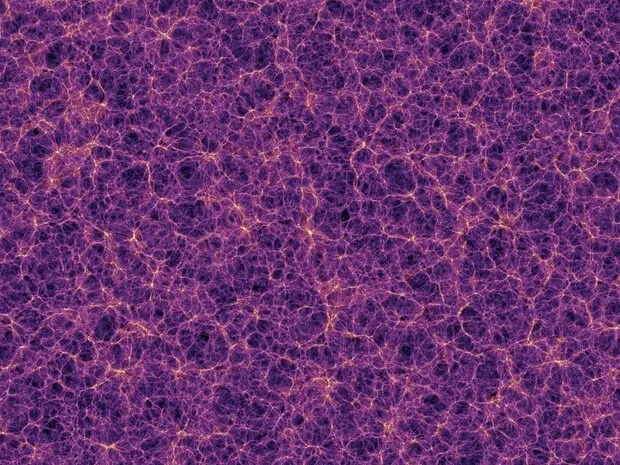 စကြာဝဠာ ထဲက Dark Matter ပျံ့နှံ့ပုံကို ကွန်ပြူတာနဲ့ ဖန်တီးထားပုံ