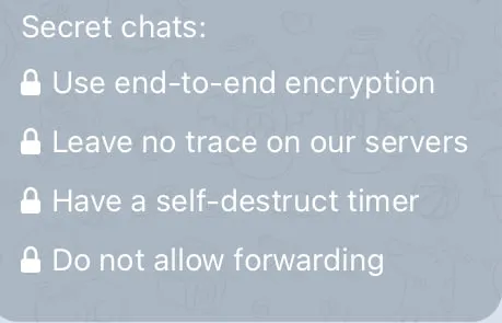 Secret Chat မှာ ပါဝင်တာတွေပါ။