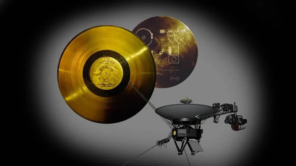 Golden disk on voyager