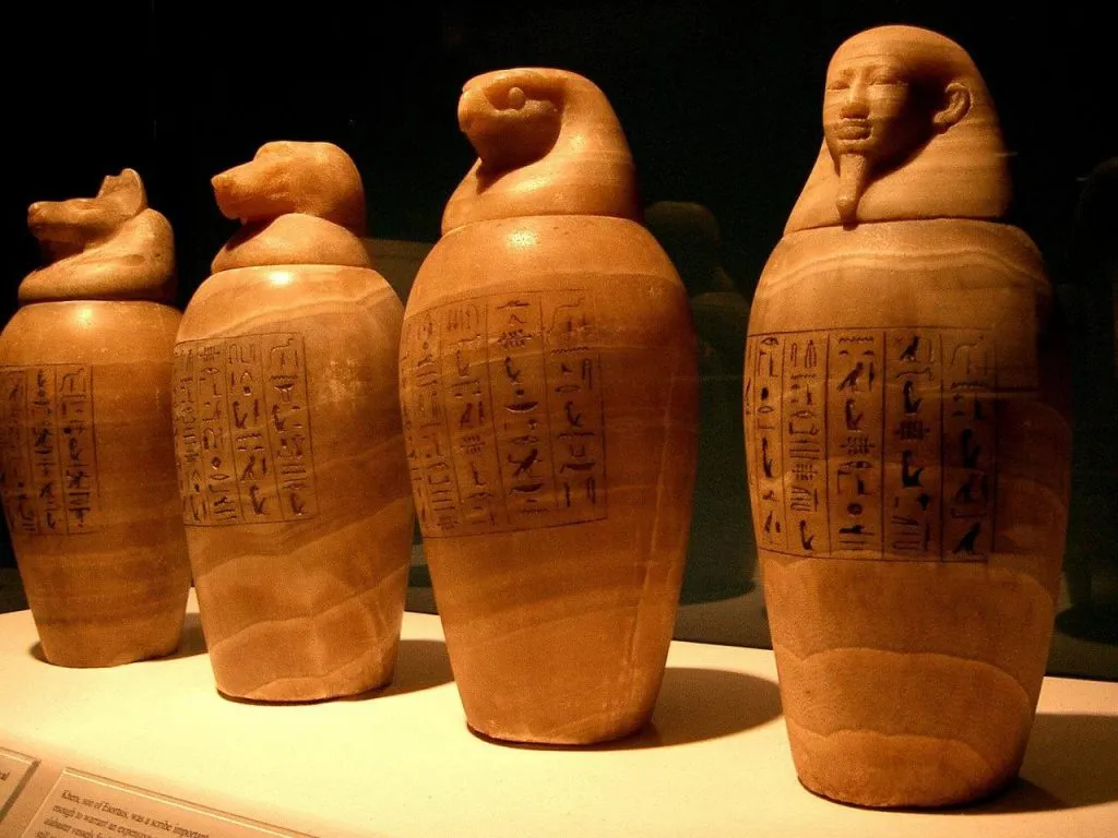 Egyptian canopic jars