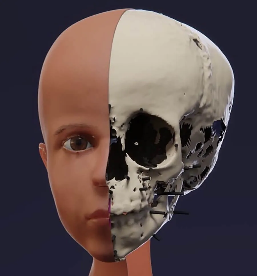 Egyptian boy’s facial reconstruction
