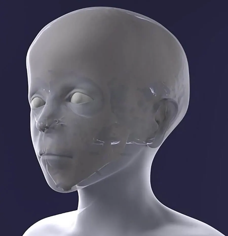 Egyptian boy’s facial reconstruction