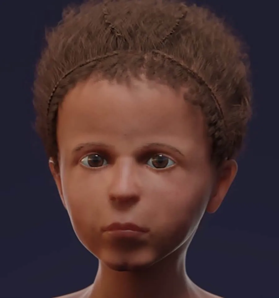 Egyptian boy’s facial reconstruction