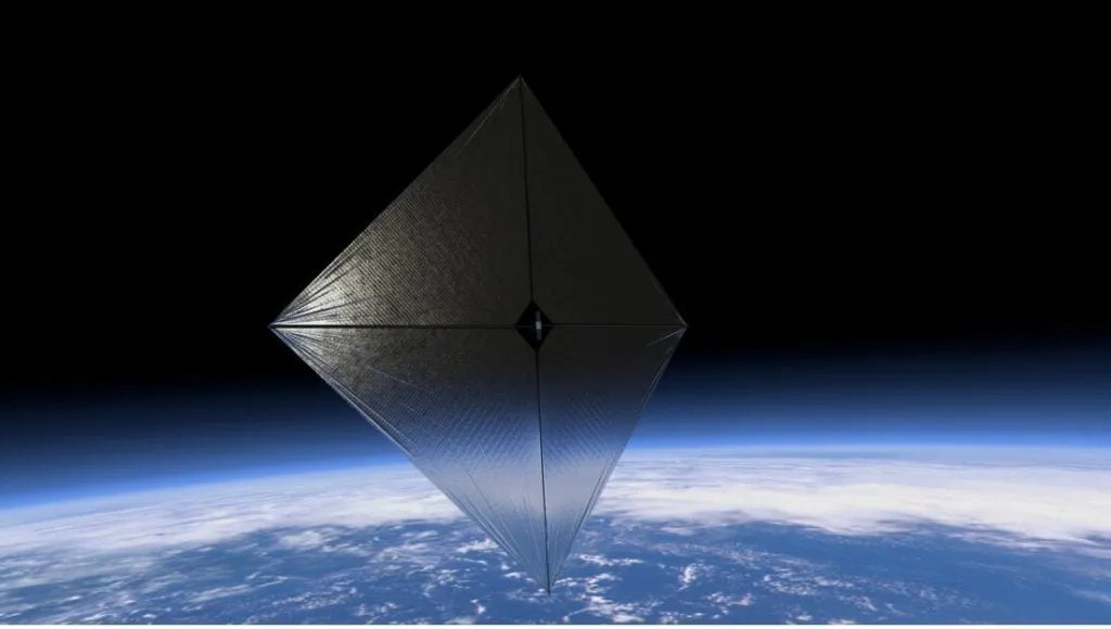 နေရောင်အသုံးပြု ရွက်လွှင့်မယ့် Solar Sail ပုံသရုပ်ဖော်